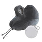 Noise-Canceling Memory Foam Travel Pillow for Long Flights - Ergonomic Neck Support, Adjustable & Portable with Storage Box - Best for Airplane, Office Naps, Business Trips (Grey)