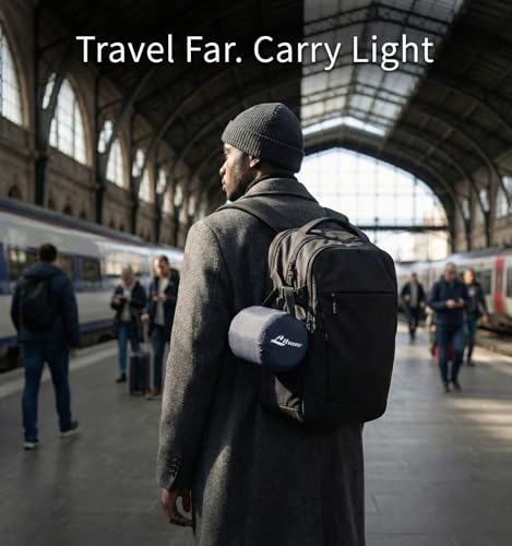 Litume Travel Camping Blanket Lightweight and Breathable, 67 x 48 in Soft Airplane Flight Blanket for Travelers, Foldable Sheet with Stuff Sack for Train, Camp, backapcking, Office, Home (E651 Grey) - color: Dark Grey