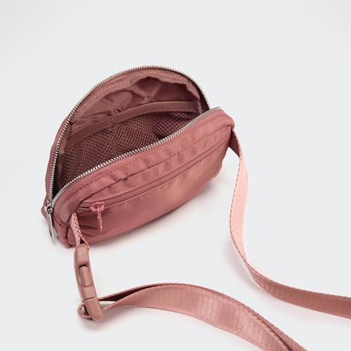 Pander Everywhere Belt Bag for Women, Fashion Waist Packs, Crossbody Bags with Adjustable Strap (Mauve). - color: Mauve