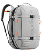 Tolaccea Travel Laptop Backpack for Men Women, 40L-50L Expandable Carry On Backpack with Wet Dry Compartment, TSA Approved Daypack Fits 16 Inch Laptop, Convertible Rucksack Duffel Bag for Work Travel - color: Light Gray