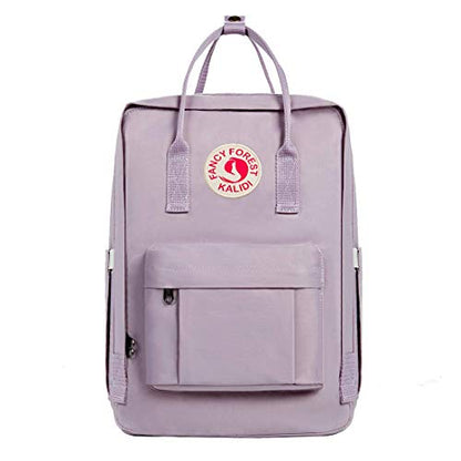 KALIDI Casual Laptop Backpack 15 Inches Classic Camping Rucksack Travel Outdoor Square Daypack College Hiking Gym Bag, Purple - color: Purple