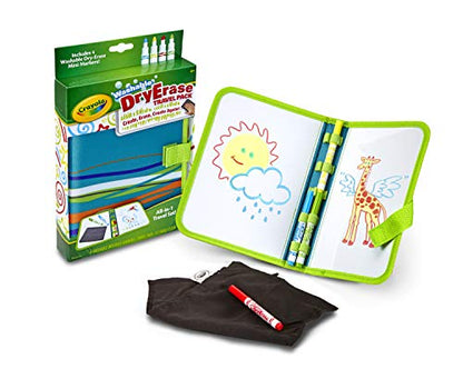 Crayola Washable Dry Erase Travel Pack, Whiteboard for Kids, Ages 4, 5, 6, 7 - size: 5 Piece Set