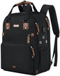 SINVICKO Crochet Bag, Knitting Bag Backpack and Totes Organizer with USB Charging Port, Large Yarn Storage Tote Bag - color: Black