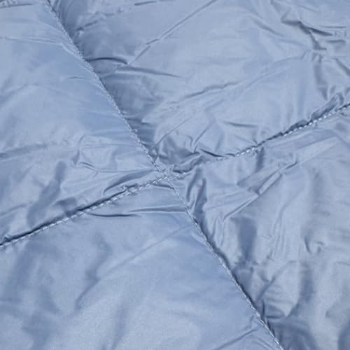 Ultralight Multi-functional Down Blanket, Wearable Shawl, U-Shaped Neck Pillow, Portable Bag for Camping & Office & Travelling (Blue) - color: Blue