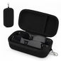 Double Eyeglasses Case,Hard Shell Glasses Case Travel Sunglasses Organizer with Adjustable Slot & Clip for Men Women - color: Black