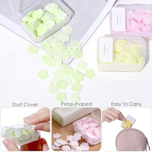 300pcs Portable Hand Washing Soap Sheets, Scented Mini Soap Sheets, Disposable Soluble Soap for Outdoor Travel, Camping, Hiking (Mix) - color: Mix