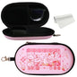 Double Eyeglasses Case, Hard Shell Dual Sunglasses Organizer with Zipper Clip Travel Glasses Storage for Women Men - color: Pink Claw Machine