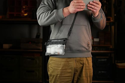 TACTICAL_GEEK EDC Modular Carry Pouch, Waterproof Nylon Organization, Multifunctional Utility Carry Pouch, Semi-Transparent Mesh Pouch for Storing Tools, Daily Necessities - size: Storage A16