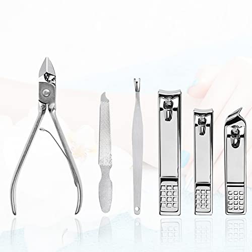 Nail Clippers Set 18 Pieces Stainless Steel Manicure Kit, Professional Grooming Kits, Nail Care Tools with Luxurious Travel Case - color: Brown