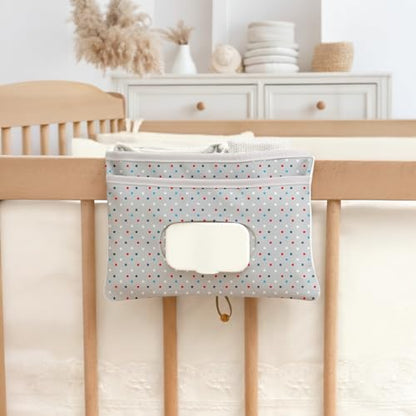 HAMUR Baby Diaper Bag Organizer – Compact & Foldable Stroller Pouch for Newborn Essentials | Travel-Friendly | Fits Boys & Girls (Space) - color: Space