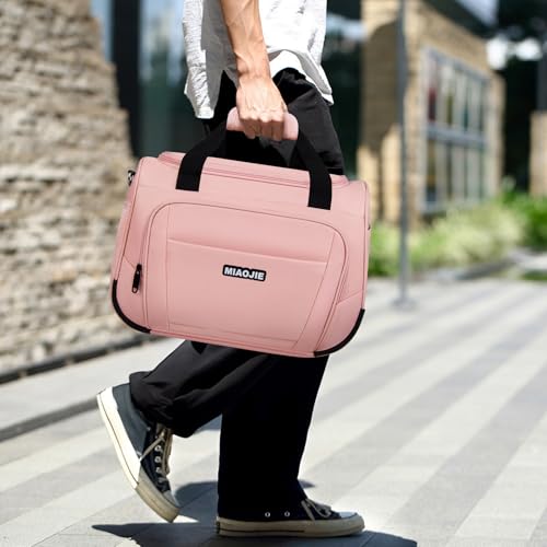 Underseat Carry On Luggage - Lightweight Travel Tote Weekender Bag Overnight Duffle for Travel, Personal Item - Pink-16Inch - color: Pink, size: 16IN