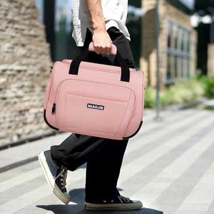 Underseat Carry On Luggage - Lightweight Travel Tote Weekender Bag Overnight Duffle for Travel, Personal Item - Pink-16Inch - color: Pink, size: 16IN