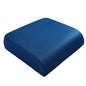 YOUFI Extra Thick Large Seat Cushion -19 X 17.5 X 4 Inch Gel Memory Foam Cushion with Carry Handle Non Slip Bottom - Pain Relief Coccyx Cushion for Wheelchair Office Chair (Blue (1PACK)) - color: Blue