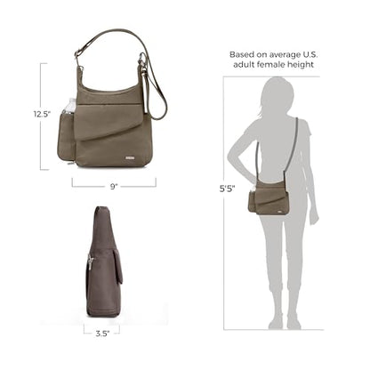 Travelon Anti-Theft Classic Messenger Bag - color: Nutmeg