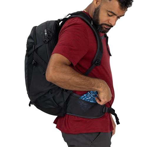 Osprey Sportlite 25L Lightweight Hiking Backpack for Men and Women - Everyday Hiking Bag - Travel Daypack, Extended Fit - color: Graphite Purple, style: 25l - Extended Fit