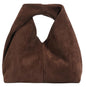 Slouchy Suede Crescent Crossbody Purses Women Cute Hobo Bags Trendy Satchels Underarm Shoulder Bag Travel Tote Handbag 2026 - color: A Suede Coffee-no Strap