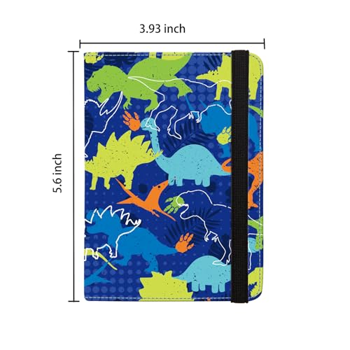 passport Holder,Rfid Blocking Travel Wallet Credit Card Case Cute Passport cover for Women/Men,Boys Girls Travel Essentials (Dinosaur) - color: Dinosaur