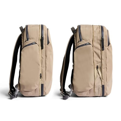 Bellroy Transit Travel Pack Pro (30–38 liter travel backpack, laptop sleeve, RFID protection zip bottle pocket) - Stone - color: Stone