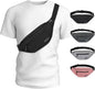 MAXTOP Large Crossbody Fanny Pack with 4-Zipper Pockets,Gifts for Enjoy Sports Festival Workout Traveling Running Casual Hands-Free Wallets Waist Pack Phone Bag Carrying All Phones - color: Black(4 Zipper Pockets), style: Large Fanny Pack(4 Zipper Pockets