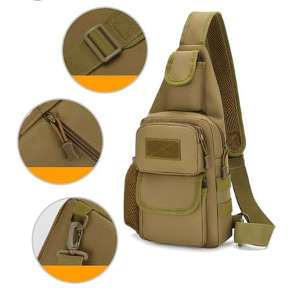 Sling Bag Crossbody Backpack for Men,Handiness Skiing Sling Bag, Lightweight Daypack for Hiking Travel (Black 2) - color: Black 2