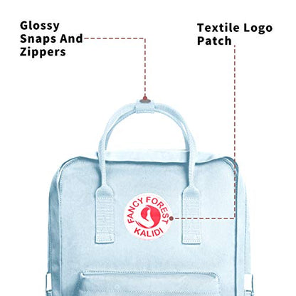 KALIDI Casual Laptop Backpack 15 Inches Classic Camping Rucksack Travel Outdoor Square Daypack College Hiking Gym Bag, Sky Blue - color: Sky Blue
