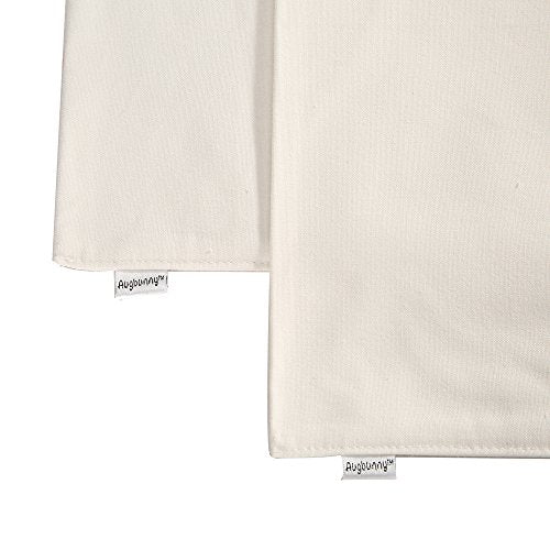 100% Cotton Canvas Travel Laundry Bag, 2-Pack - color: White, size: Small