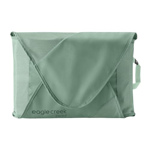 Eagle Creek Pack-It Reveal Garment Folder - Compression Wings - Maximize Luggage Space - Convenient Top Handle - Quick Drying Material - Large - Willow Green - color: Green