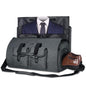 UNIQUEBELLA Travel Garment Duffel Bag, 45L Carry on Suit Bag for Men Convertible Foldable Weekend Bag with Shoe Compartment - color: Black