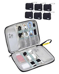 7 Pack Electronics Travel Organizer Case Tech Accessories Cord Storage Bag - size: 7 Pack Large