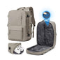 Vacuum Seal Travel Backpack Built-in Pump,Air Compression System Vacuum Vacpack Backpack Travel Bag for Women Men Carry On Suitcase Luggage Laptop Airlines Approved Daypack Space Saver Bags Grey Brown - color: A1-greybrown