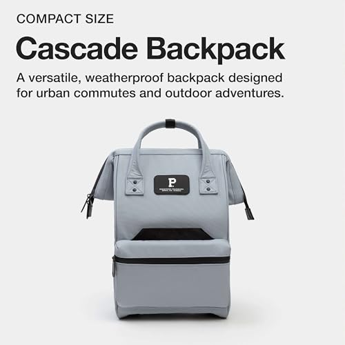 Portland Gear Cascade Compact Backpack, Weatherproof Construction, Perfect for Daily Use and Travel, Padded Laptop Sleeve and Adjustable Straps, 13.5L, Cloud - color: Cloud