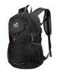 WATERFLY Lightweight Packable Hiking Backpack: 30L Foldable Travel Daypack Ultralight Camping Day Pack for Woman Man - color: Black
