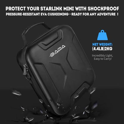 Ultra-Light Case for Starlink Mini – Waterproof, Shockproof EVA for Starlink Case Shoulder Star Link Bag with Dual Carry Options | Ideal for Starlink Mini Accessories - style: SpaceStyle