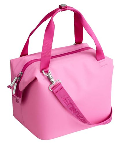 Stanley All Day Julienne Soft Cooler Bag and Lunch Box | Insulated Travel Bag with Zipper | BPA-Free - color: Peony, style: Mini