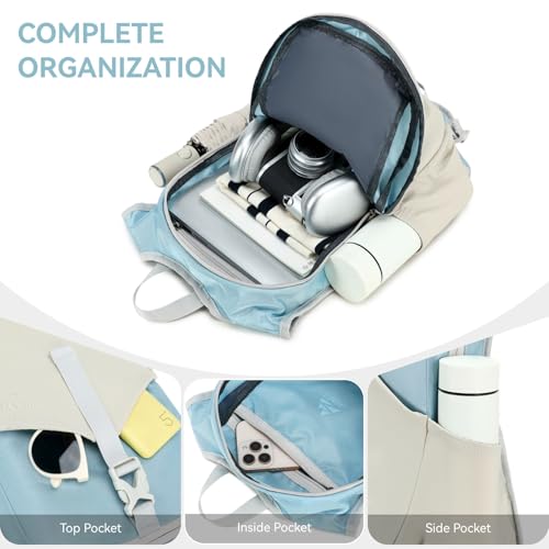 15L Small Hiking Backpack for Women Men Lightweight Packable Backpack Foldable Casual Daypack for Camping Travel Outdoor, Blue - color: Blue