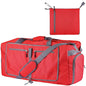 60L Duffle Bag with Shoes Compartment - Foldable&Large Capacity Travel Duffel Bags, Lightweight & Water-Resistant Gym Bag - Red - color: 60L-Red
