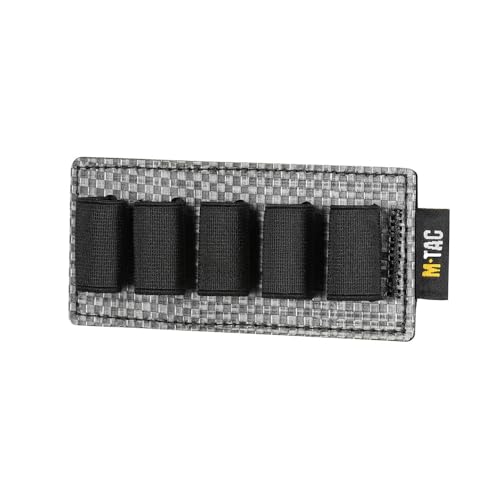 M-Tac Modular Ampoule Organizer Insert | Tactical Insert with Elastic Loops & Loop Velcro Backing | Fits Medical Kits & Backpacks, 5 Slot - color: Black, size: 5 ml