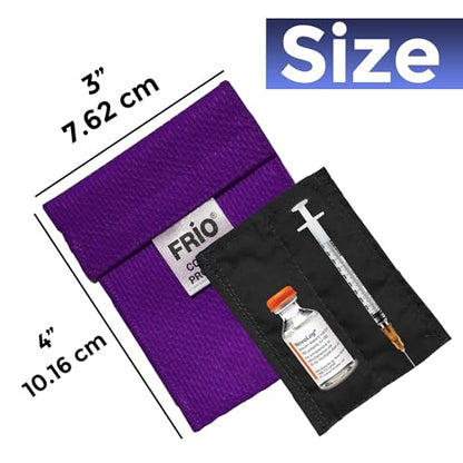 FRIO Cooling Wallet - Insulin Cooler for 45+ Hours of Stress Free On The Go - Purple Mini - color: Purple, size: Mini