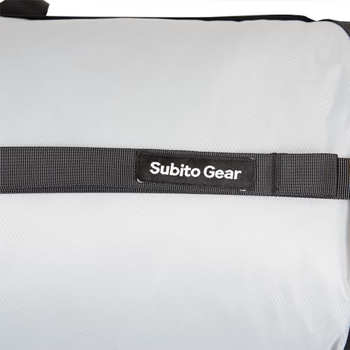 70D Nylon Compression Stuff Sack for Sleeping Bag, Ultralight Stuff Bag Organizer 1L/5L/7L/17L/25L for Traveling Camping Hiking Backpacking - color: Gray (18-25L)