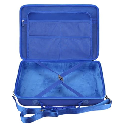 Tourmate Hard Storage Case for BOIFUN/YOTON/POFOTO/PJGCWB/WONNIE 17.5" Portable DVD Player，14'' 15.5" 15.7" 16.9" With Fixed Spring Rope EVA Box (Only Case) (Blue) - color: Blue