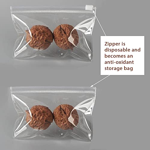 50PCS Transparent Jewelry Bags Square Clear Zipper Jewelry Pouches Earring Bracelet Storage Organizer (9 * 13cm 3.54"*5.11") - color: Clear - 3.54"×5.11"
