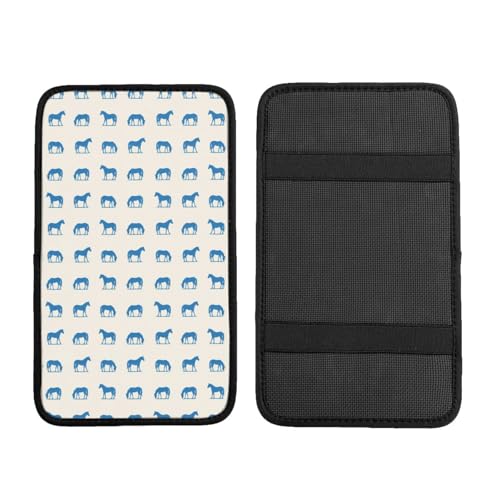 Anti-Slip Center Console Cover Abstract Horse, Universal Car Armrest Pad Protector, Automotive Interior Accessories - color: Picture (606)