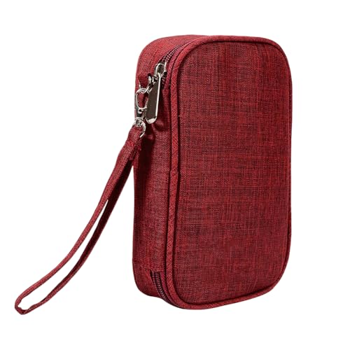 Travel Cable Organiser Bag Pouch Electronic Accessories Carry Case Flash Drive Earphone Carrying Case Tech Gadget Storage Organizer for Cord Hard Disk Power Bank