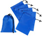 PALTERWEAR Drawstring Bag with Toggle - Nylon Cinch and Ditty Pouch Six-Pack (Blue, 5 x 7 Inch, Set of 6) - color: Blue, size: 5 x 7 Inch
