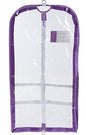 Danz N Motion Clear Garment Bag with ID Pocket (Lavender) - color: Lavender