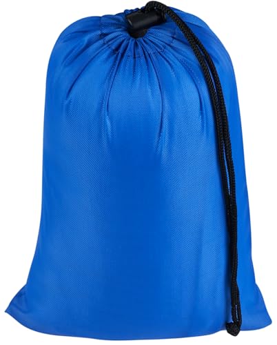 PALTERWEAR Drawstring Bag with Toggle - Nylon Cinch and Ditty Pouch Six-Pack (Blue, 6 x 8 Inch, Set of 6) - color: Blue, size: 6 x 8 Inch