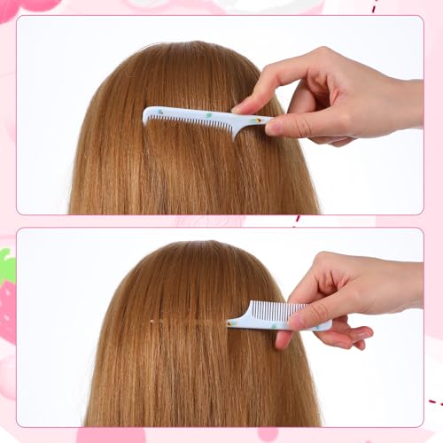 Giantree 4Pcs Baby Hair Comb, Kids Hairs Brush Set for Girls Boys, Cute Hair Comb Set Toddler Hairs Comb, Mini Comb Rat Tail Hairs Styling for Toddler Child's Hair Travel Hair Brush(Style B) - color: Style B