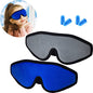 2 Pieces 3D Sleep Mask for Kids Memory Foam Contoured Eye Mask, Travel Sleep Eye Cover with Adjustable Strap, 3D Blindfolds(Blue and Gray) - color: Blue and Gray