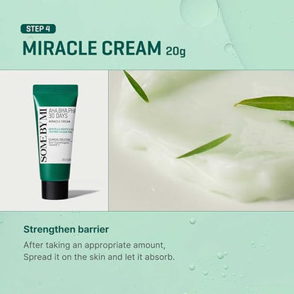 SOME BY MI AHA BHA PHA 30Days Miracle AC SOS Kit - Toner 1.01Oz, Serum 0.33Oz, Cream 0.7Oz, Foam 1.01Oz - Mild Exfoliating Daily Skin Care Set - Skin Wastes, Sebum, Oiliness Care - Korean Skin Care - color: Miracle Kit with Foam