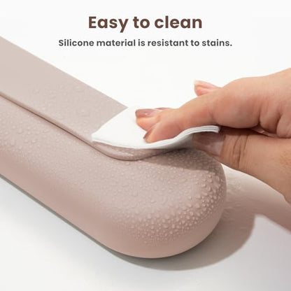 Silicone Electric Toothbrush Travel Case, Manual Toothbrush Travel Cover for Men and Women,Toothbrush Holder for Travel,Gym and More, Fits Most Manual and Electric Toothbrushes - Sand Pink - color: Sand Pink